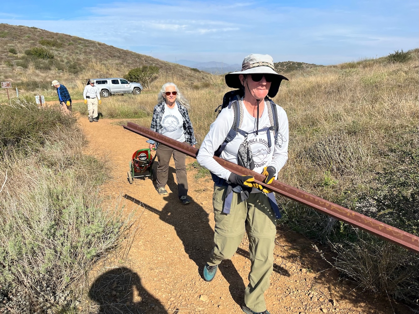 Ruth carrying the post